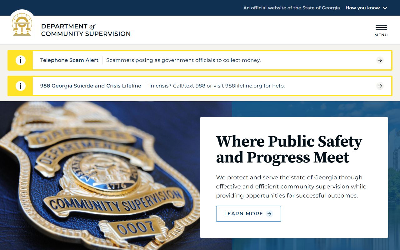 Forsyth County inmate population context page for the Georgia Department of Community Supervision
